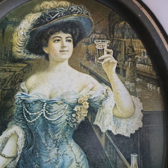 Vintage Pepsi-Cola advertising tray featuring iconic Gibson Lady - Picture 6 of 8
